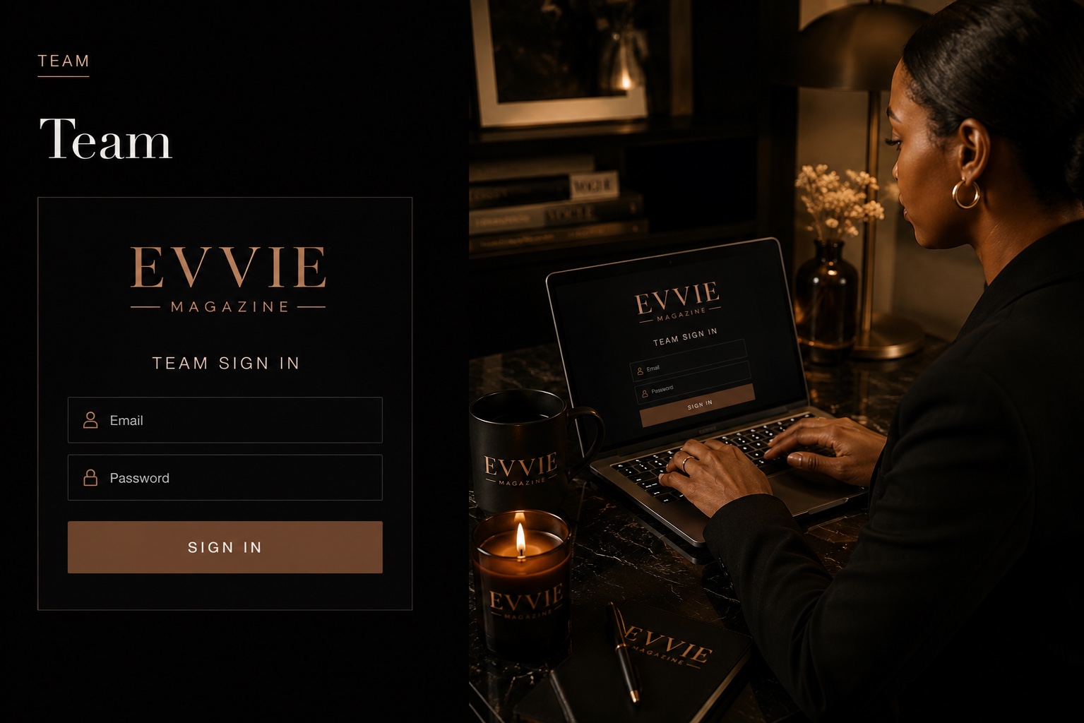 EVVIE Team sign in